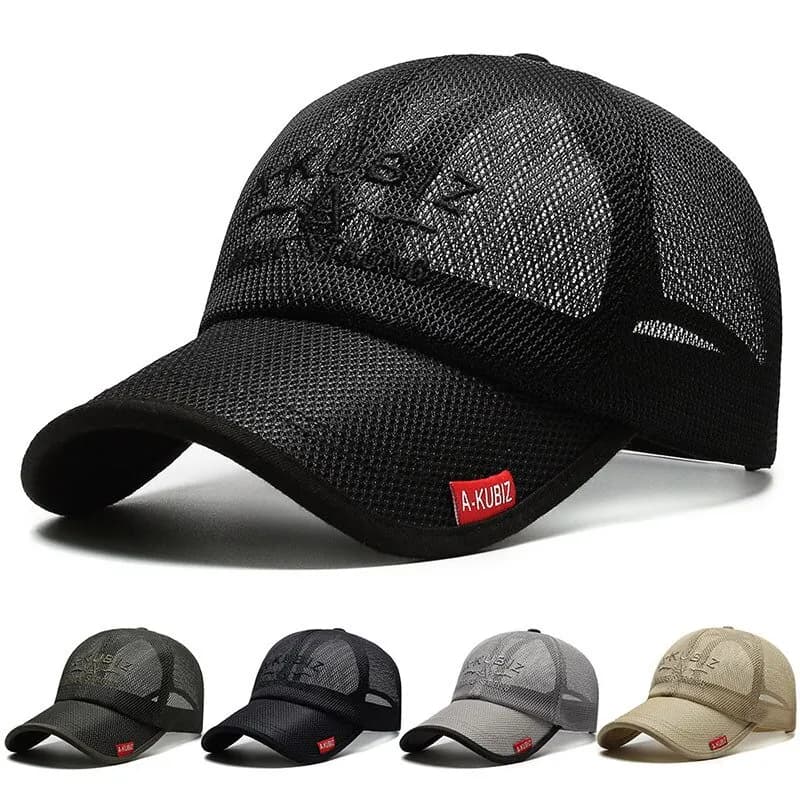 Casquette mesh baseball brodée été homme femme visière protection solaire extérieure lettre