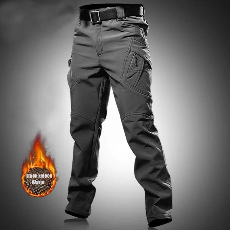 Pantalon pêche hiver polaire softshell homme cargo - Chasse trekking camping qualité M-5XL