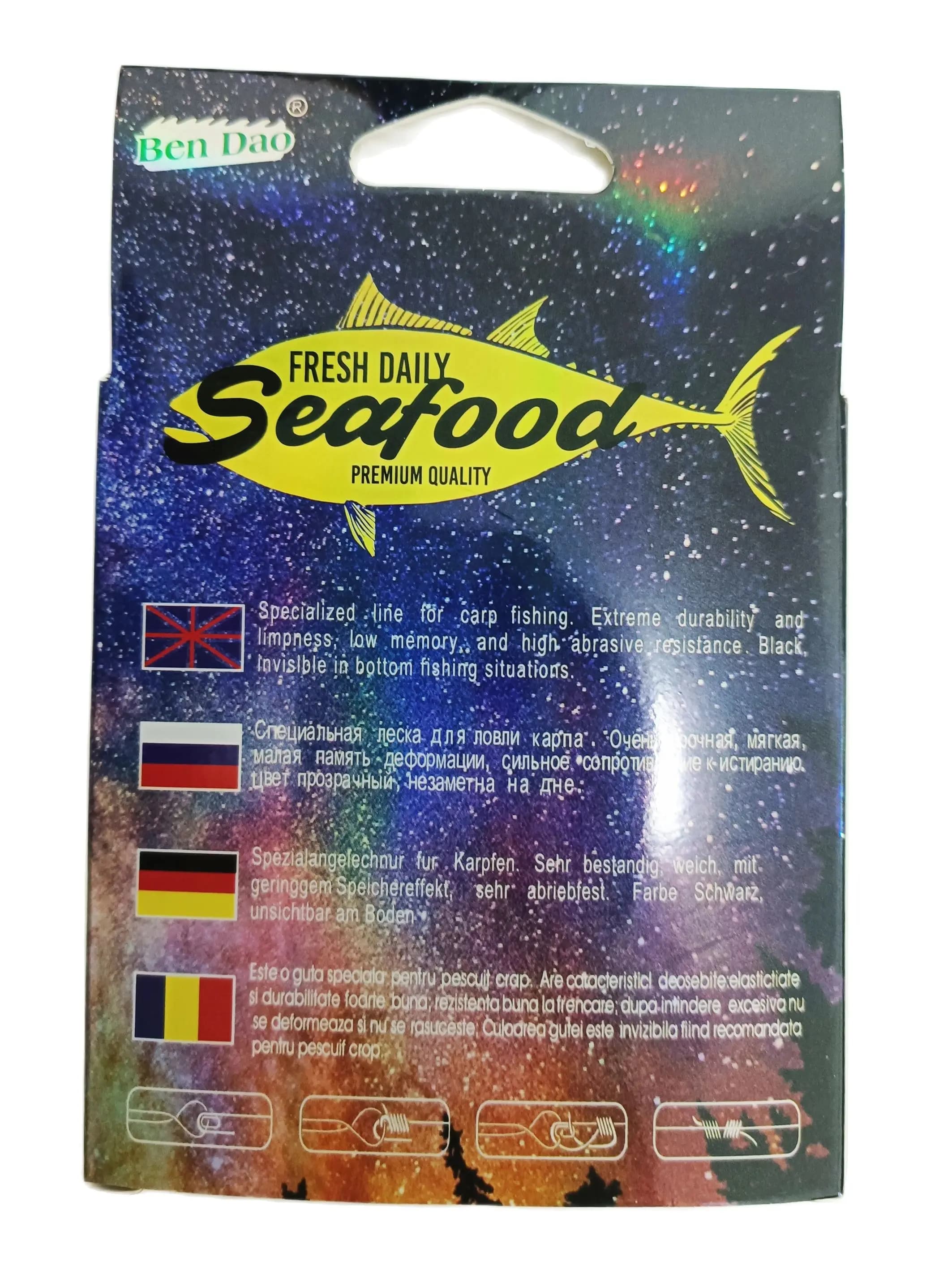 Ligne de pêche fluorocarbone 100m pour carpe, leader coulissant en fibre carbone monofilament