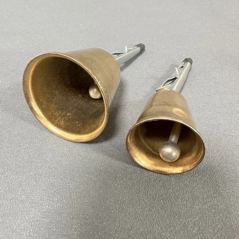 Cloche d'alarme morsure poisson en cuivre fer forgé pour pêche en mer - Alerte sonore fiable