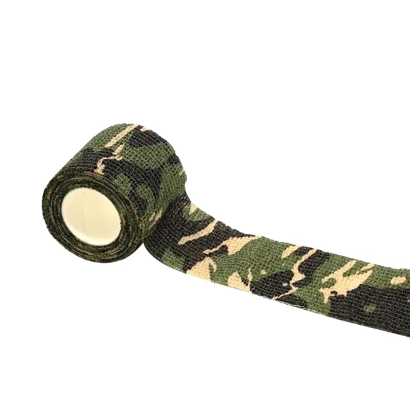 Ruban camouflage DIZETION extensible non-tissé extérieur protection doigts mouvement élastique chasse pêche