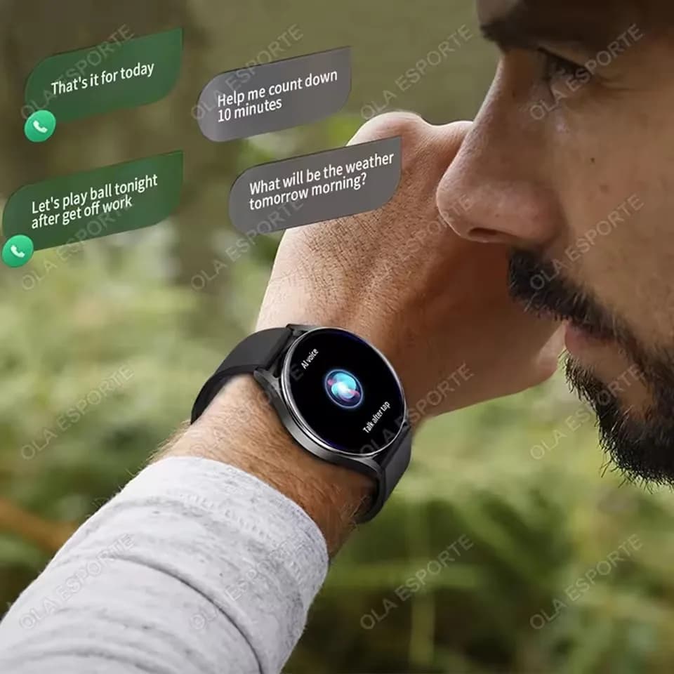Smartwatch femme avec appels Bluetooth et monitoring tension artérielle - Montre pêche étanche
