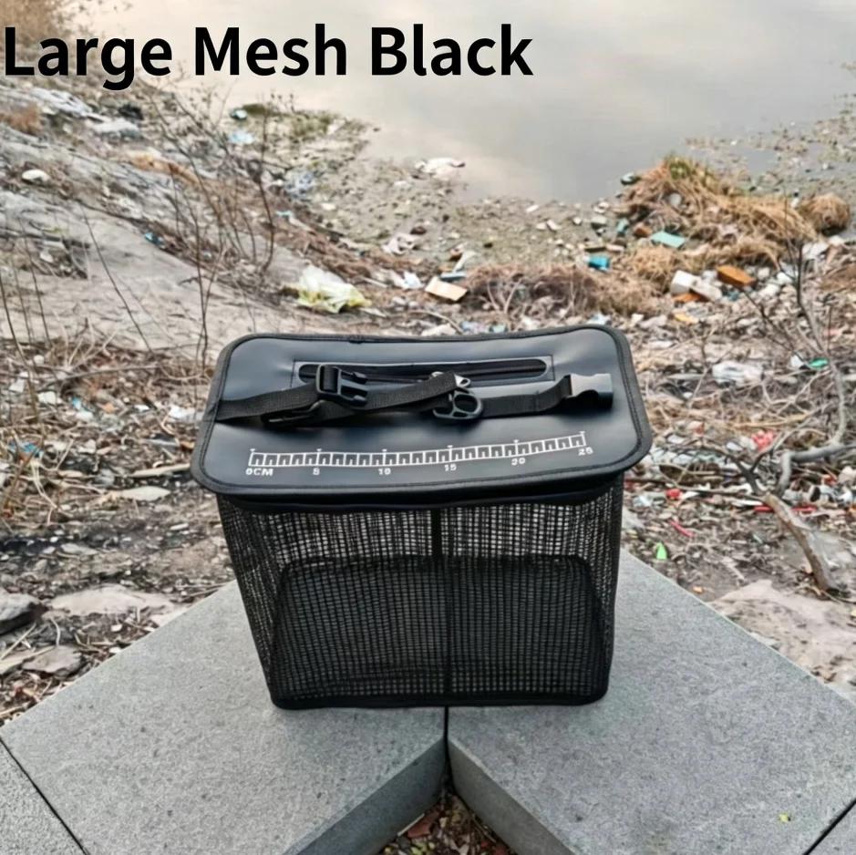 Panier de pêche flottant pliable, filet cage portable pour rangement matériel et poissons vivants