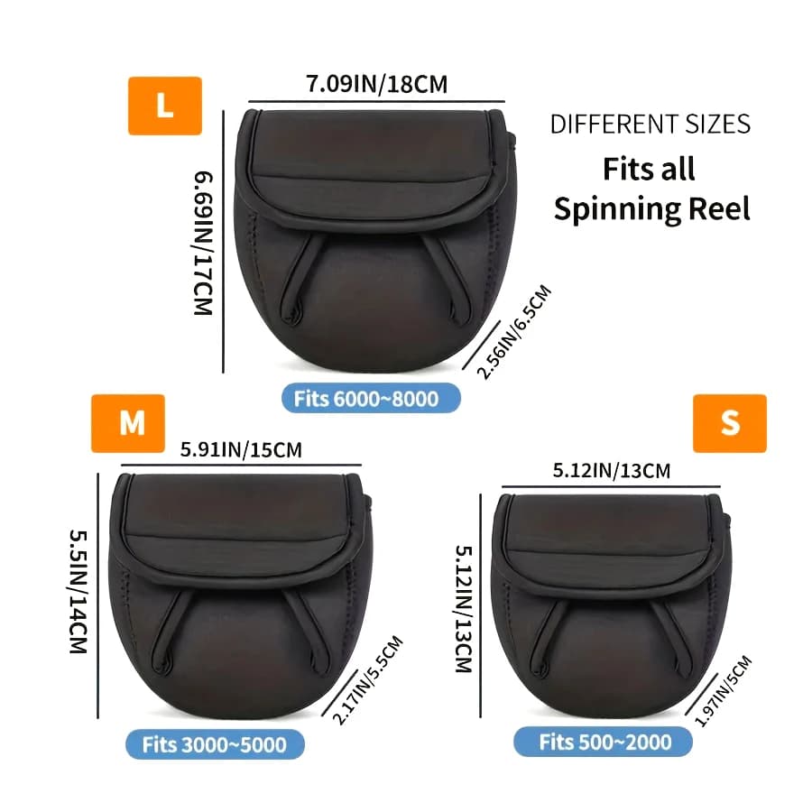 Housse de protection pour moulinet de pêche spinning casting raft étui de rangement couverture tambour