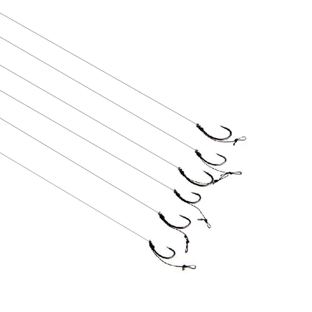 12 montages hair rig carpe sans ardillon 12lb pour pêche responsable et efficace
