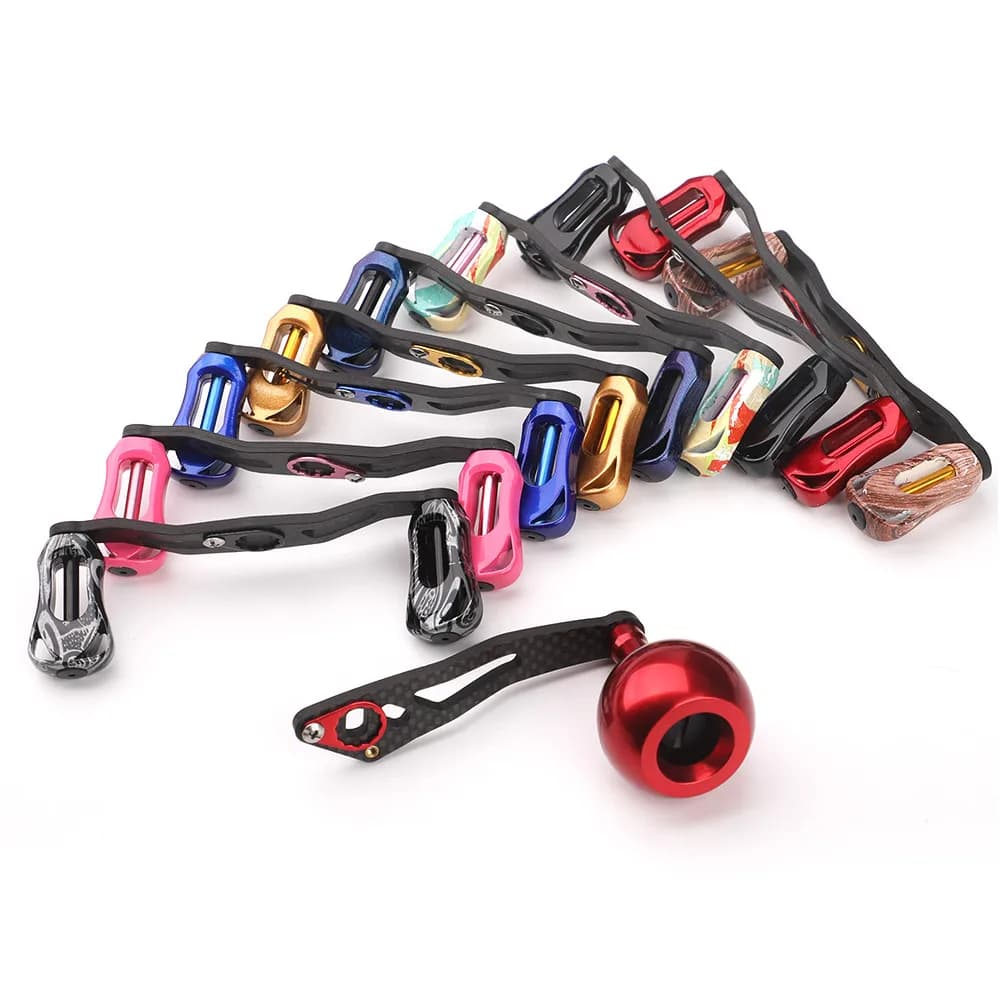 Manivelle rocker carboné ROLLFISH ultra-légère 19-29g pour moulinet pêche ergonomie optimale
