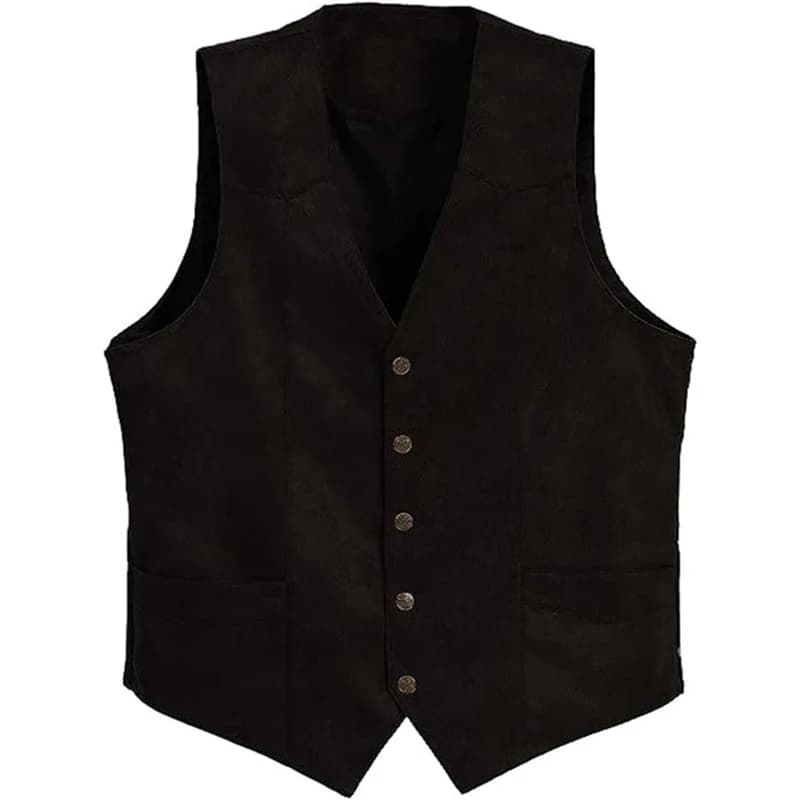 Veste gilet sans manches pour homme vintage, coupe cintrée et ourbe bas pour pêche en extérieur