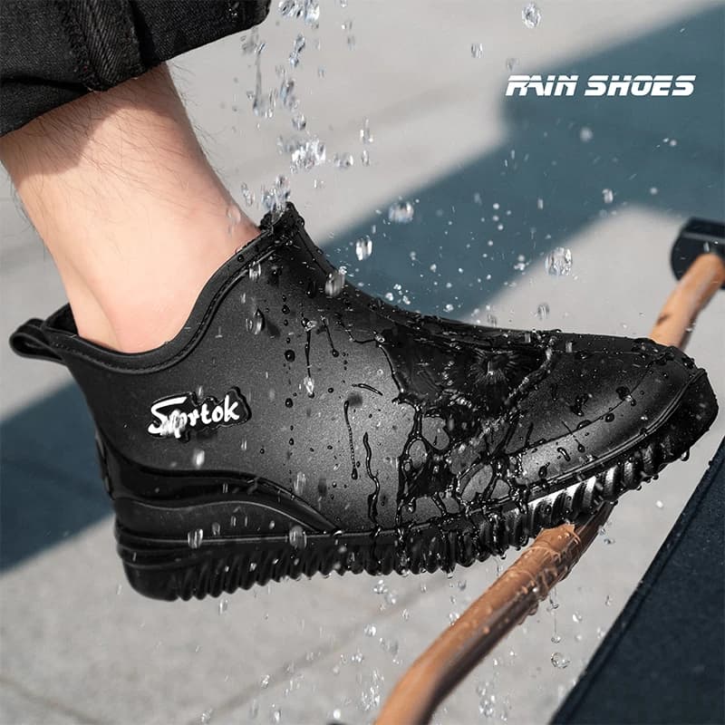 Bottes de pluie pêche hommes étanches antidérapantes confort travail camping chaussures de sécurité outdoor