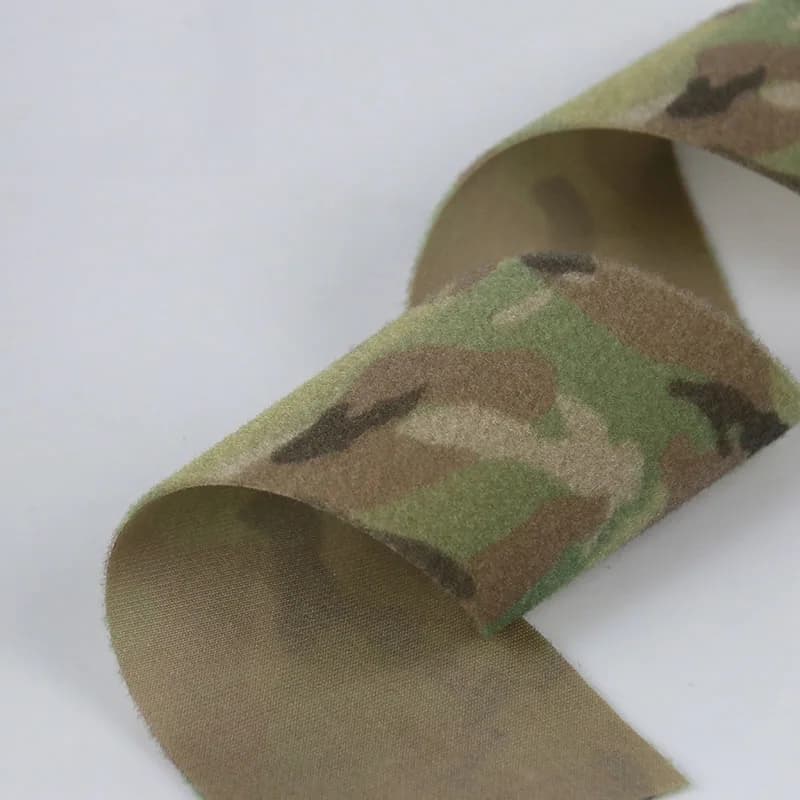 Adhésif velcro tactique 10x100cm camo - Bandes crochet/loop fixation équipement pêche