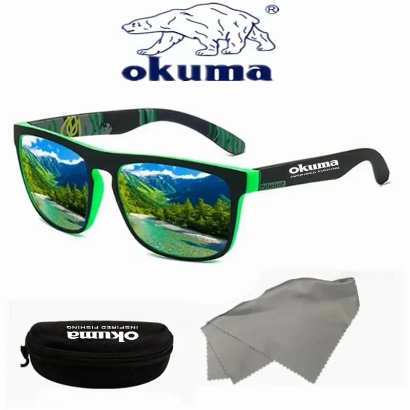 Lunettes de soleil polarisées Okuma UV400 pour pêche, chasse, vélo - Hommes et femmes
