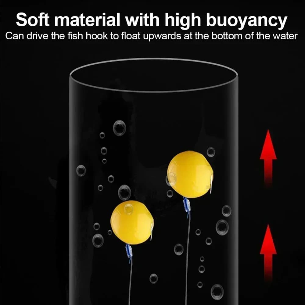 Leurres souples flottants parfum maïs - Appâts de surface pour carpes sauvages - Perles flottantes silicone