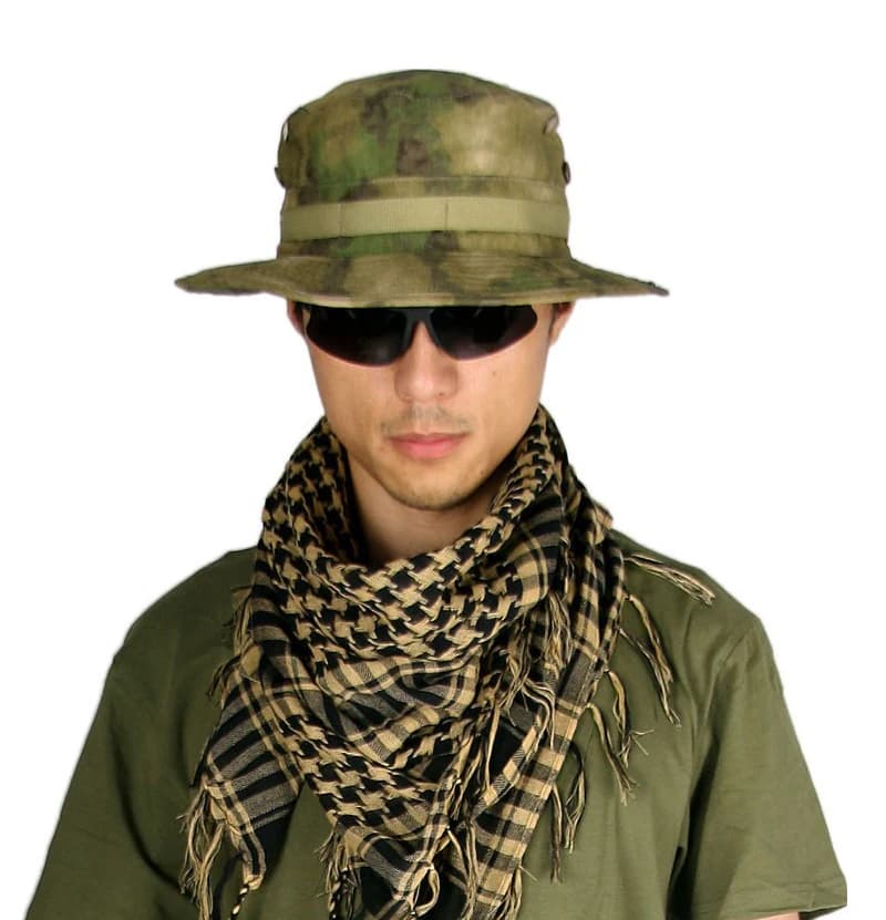 Chapeau bucket camouflage à large bord pour pêche et chasse - Protection solaire maximale