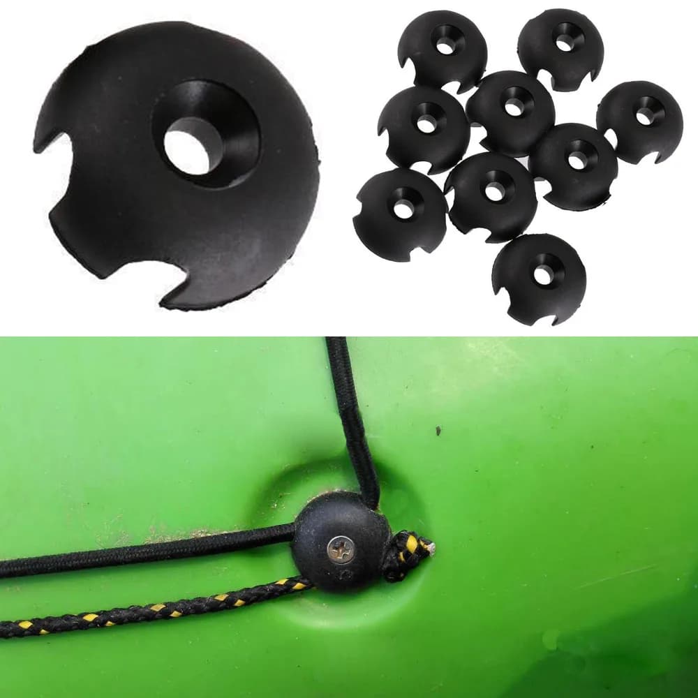 Guides de ligne pour pont de kayak - Lot de 10 guides plastique pour équipement de pêche