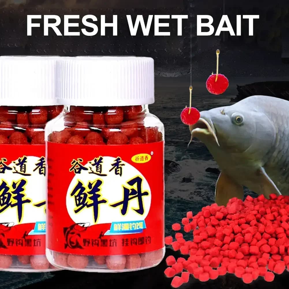 Granulés protéinés humides attractants pêche - Appât forte odeur poissonnée pêche sauvage homme paresseux