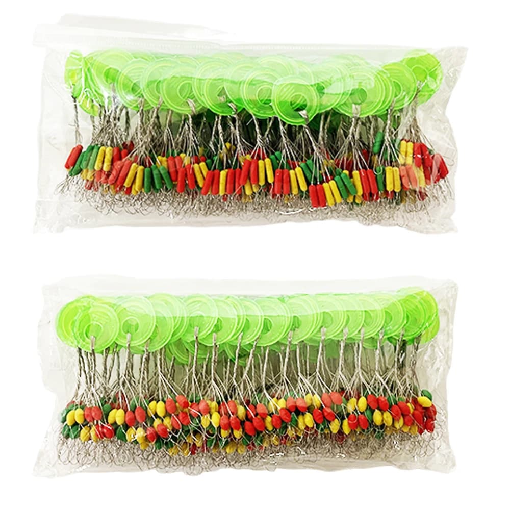 600 perles de pêche espaceurs pour flotteurs, 100 groupes de stop floats accessoires carpe et pêche au coup