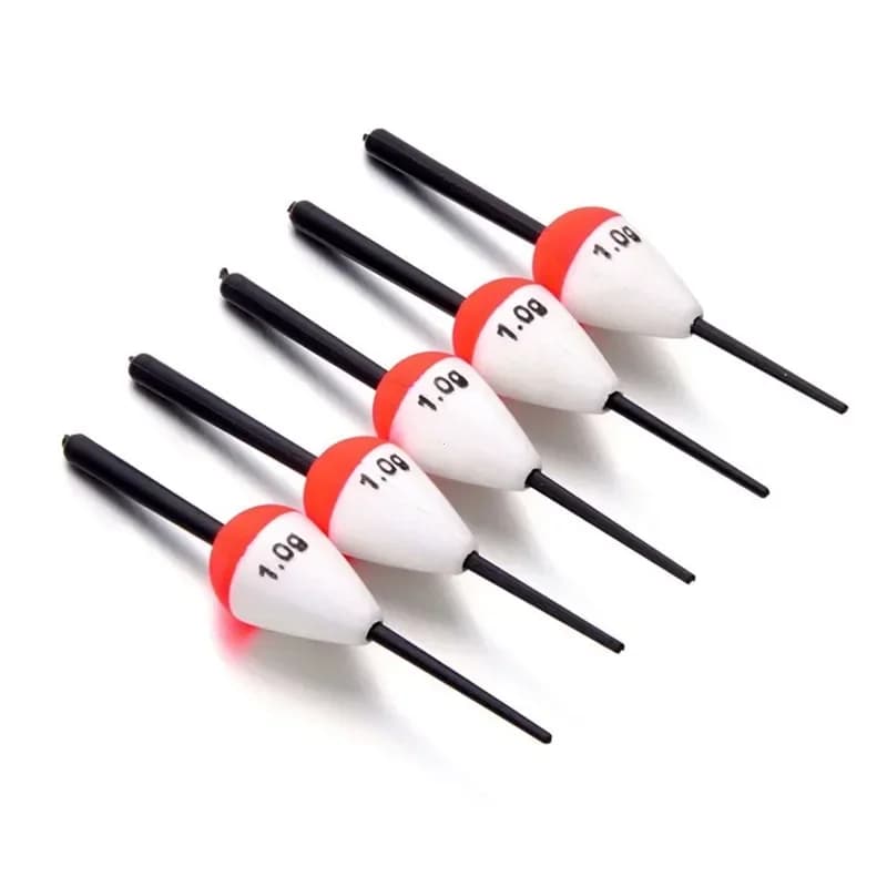 Set flotteurs EVA améliorés 5 pièces 1g à 5g - flotteurs mer et rivière haute visibilité pêche