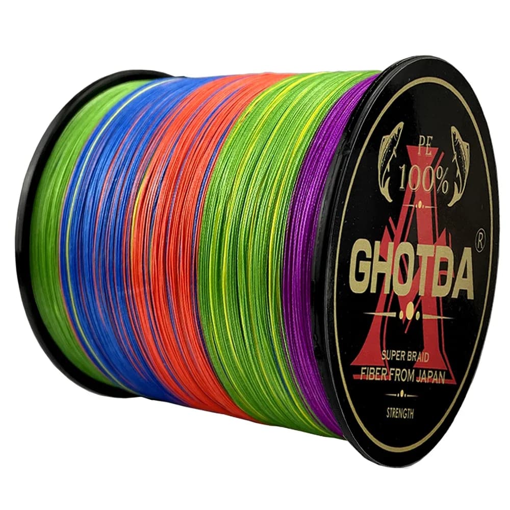 Ligne de pêche GHOTDA multifilament 4 brins 10-120lb pour carpe, bobine 300m 500m 1000m