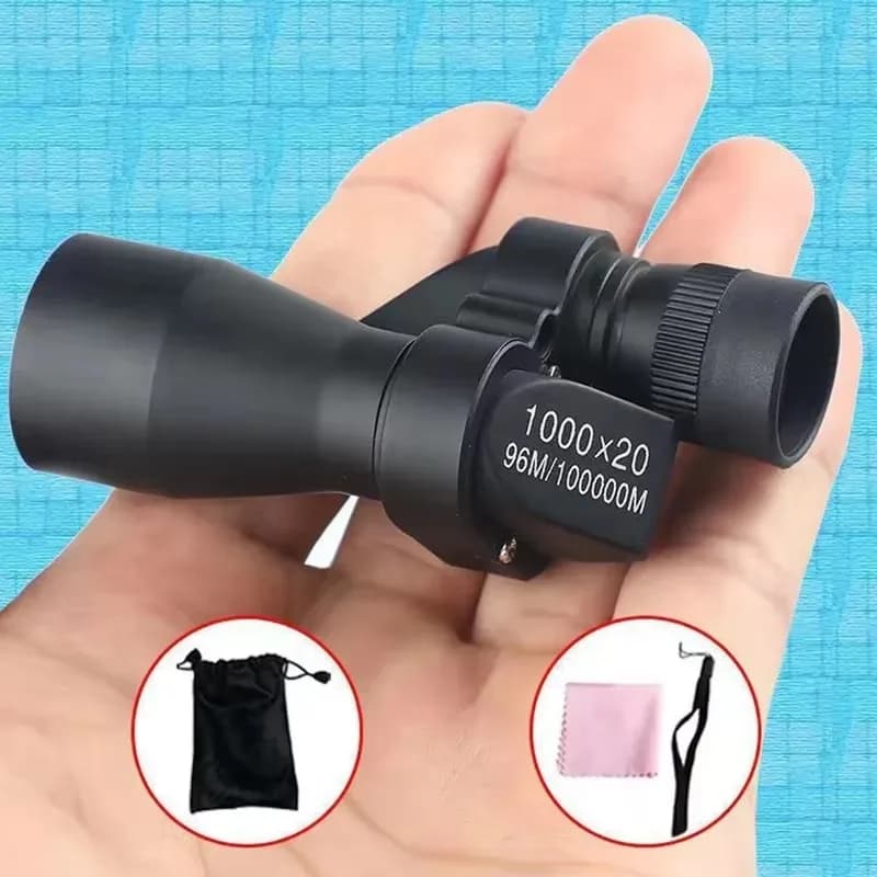 Mini télescope monocular portable 1000x20 pour pêche - Zoom haute puissance pour observation extérieure