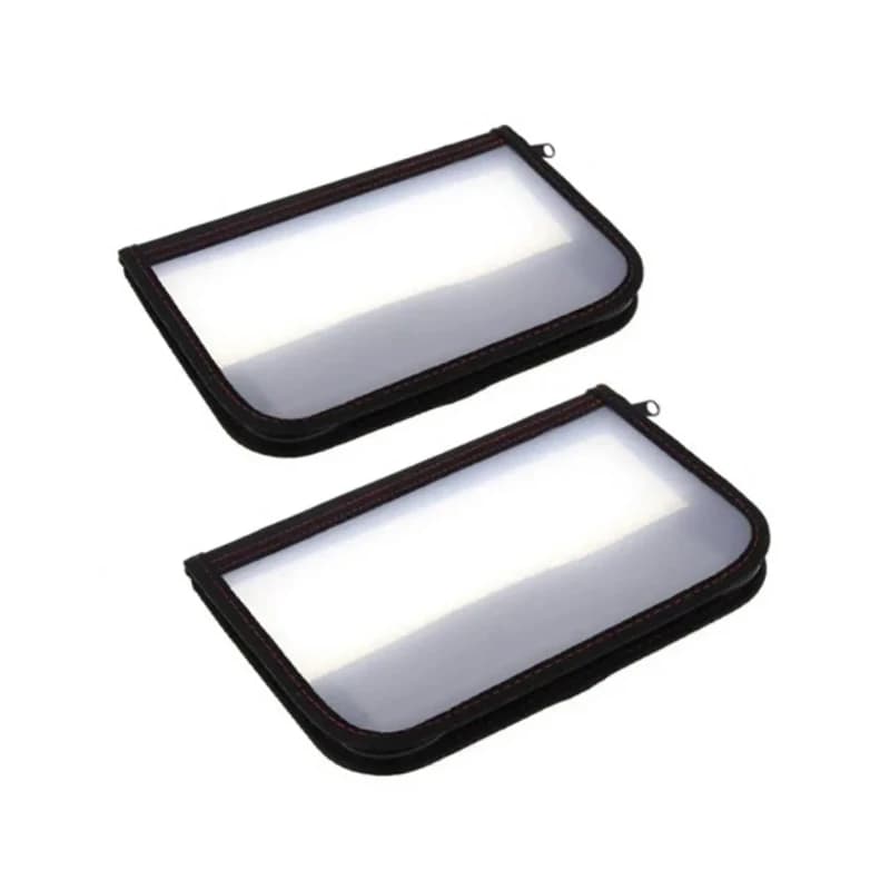 Sac rangement leurres plastique transparent double fermeture étui pêche portable visuel hameçons