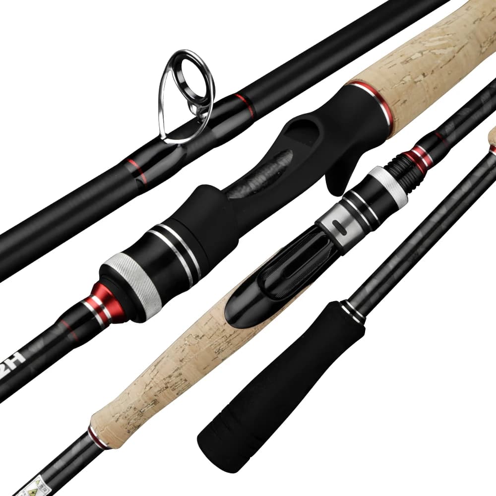 Canne leurre 2.28m 2.4m XH XXH action fast 40LB carbone gros poissons spinning casting