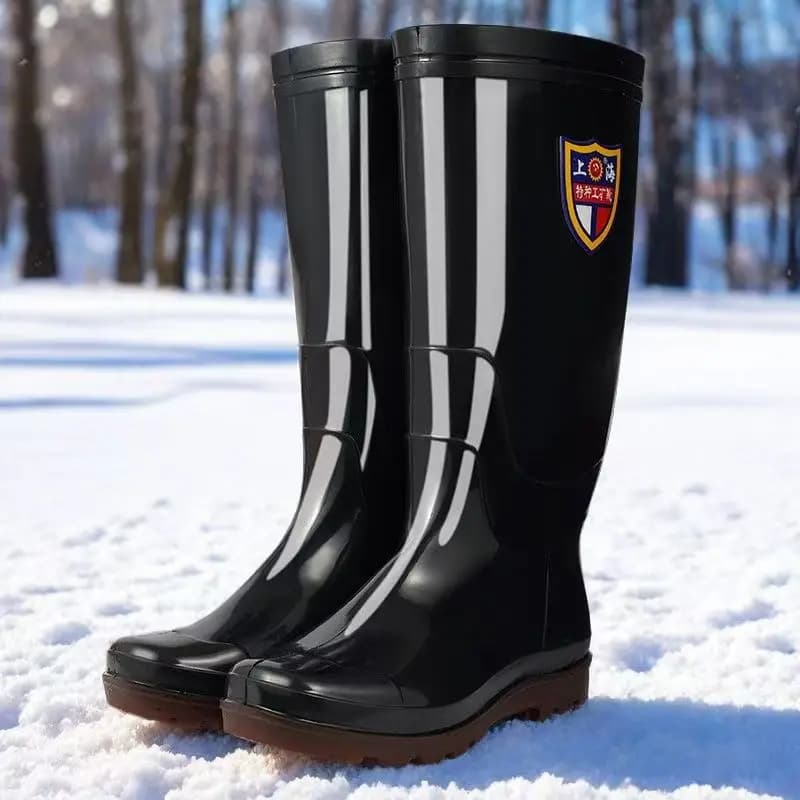 Bottes de pêche unisexes hautes PVC - Nouveau style pour patrouille et contrôle des crues