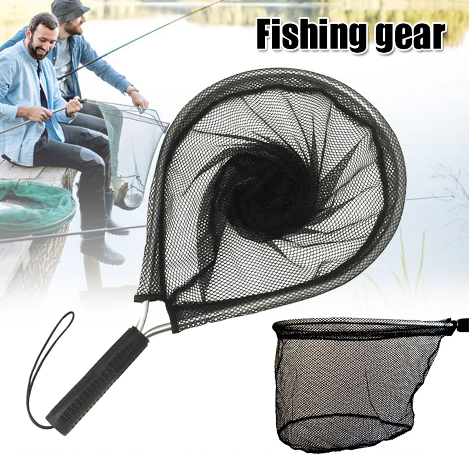 Filet de réception pour pêche à la mouche avec manche anti-corrosion - Cadeau idéal