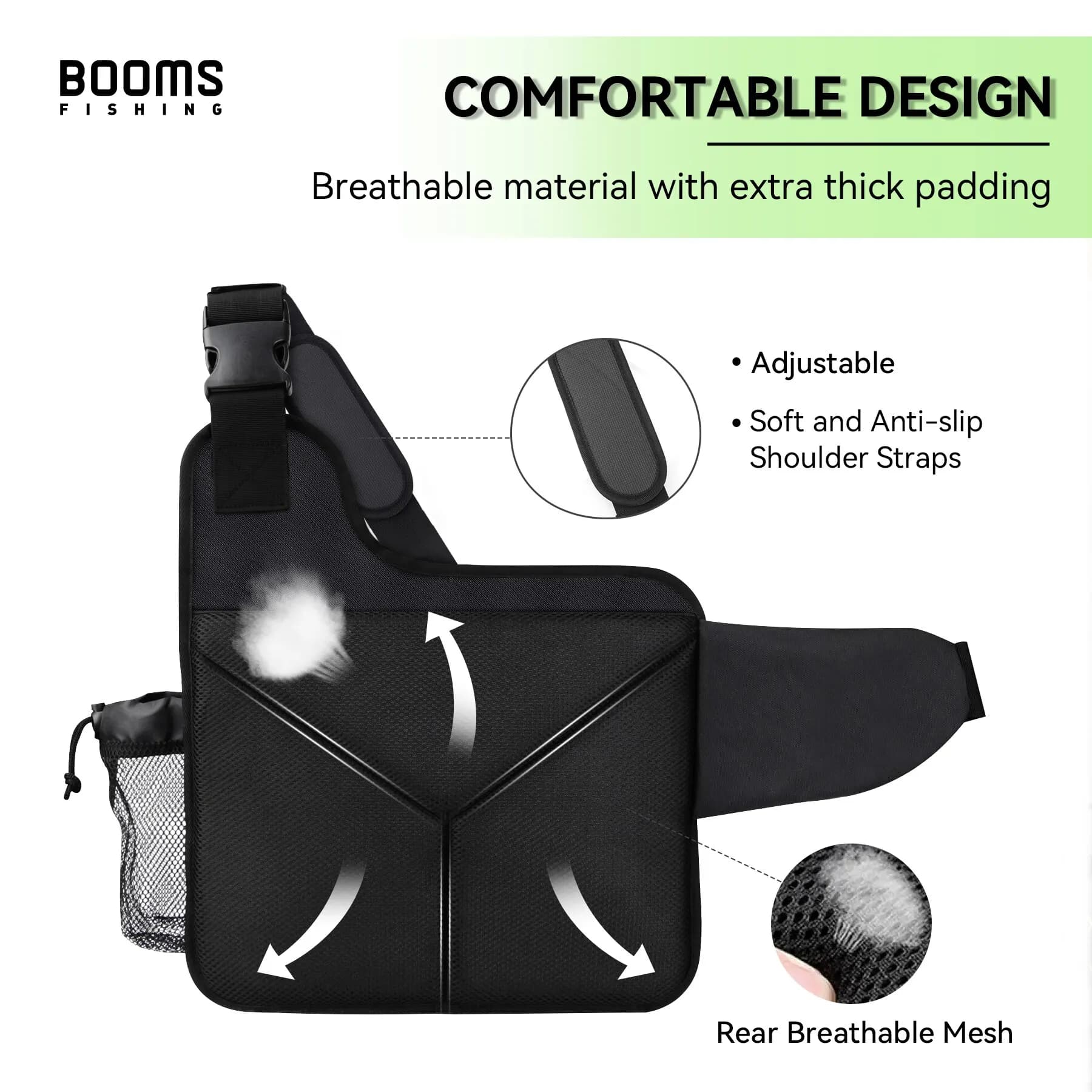 Sac pêche Booms Fishing IB1 grande capacité rangement matériel carpe mer eau douce équipement pro