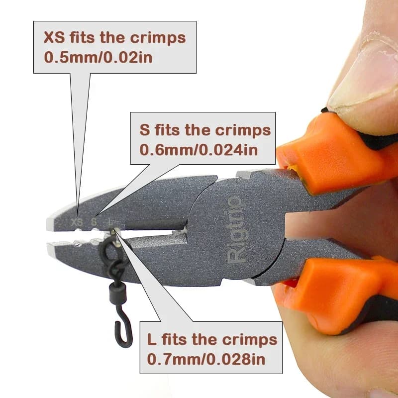 Pince à sertir pour fluorocarbone 0.5-0.7mm - Outil pêche carpe chod rig boom