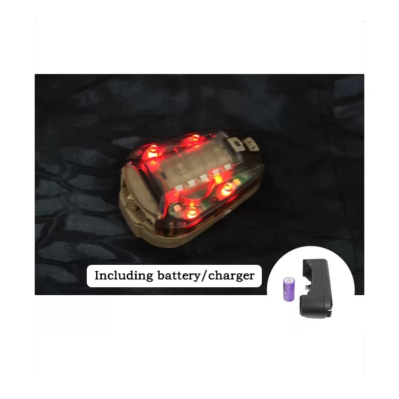 Lampe tactique casque LED infrarouge stroboscope pêche nocturne signalisation sécurité