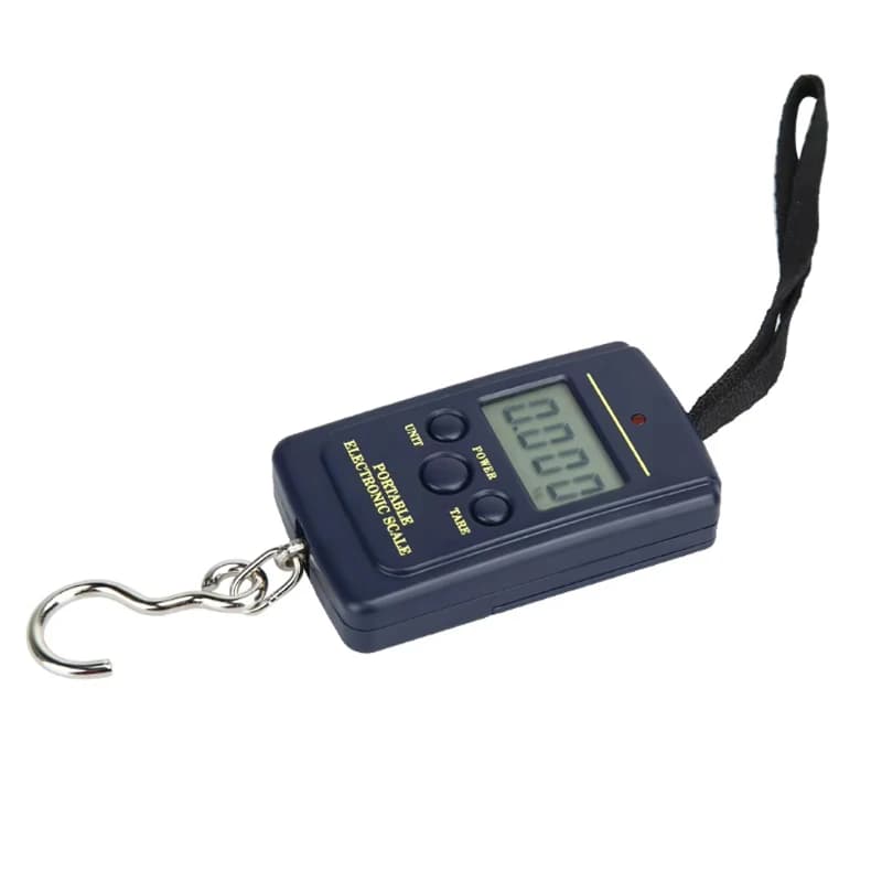 Balance électronique 40kg sans rétroéclairage - Pêche, bagages, cuisine avec sacs à bulles inclus