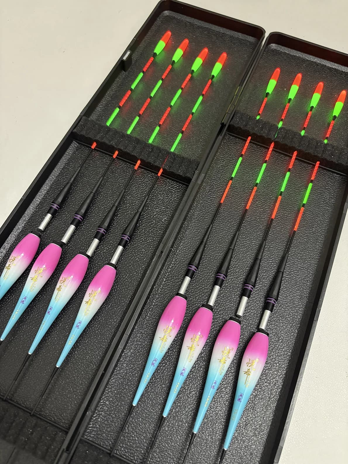 Flotteur électronique LED 8 pièces détecteur de touche nocturne avec changement de couleur