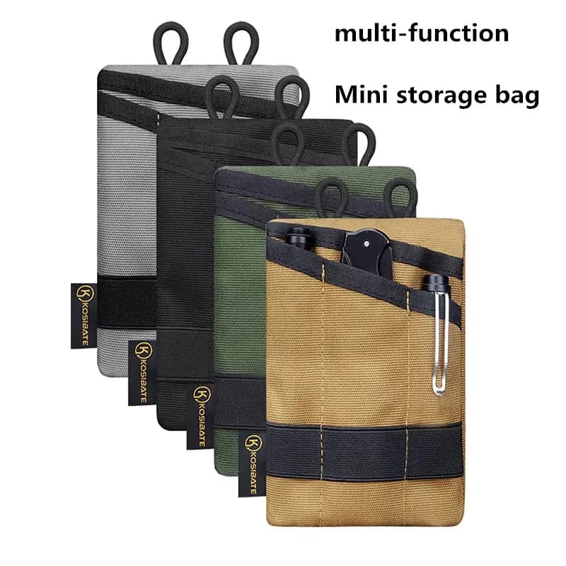 Sac banane tactique EDC pour pêche et outdoor - Organisation compacte clés cartes