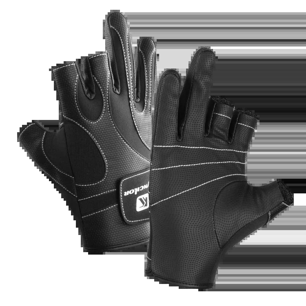 Gants de chasse tactiques 3 doigts exposés pêche non-dérapants unisexes vélo sports