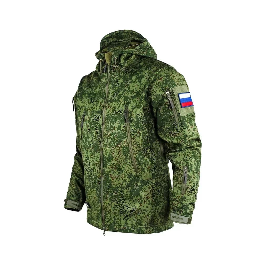 Veste camouflage tactique russe imperméable - Veste softshell homme pêche printemps automne