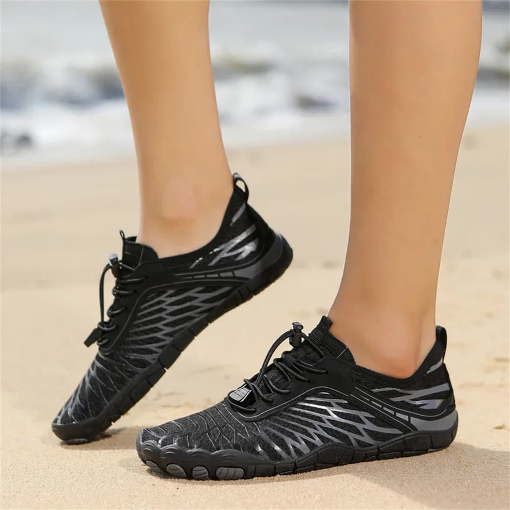 Chaussures aquatiques unisexes anti-dérapantes pour pêche en rivière et plage - Séchage rapide