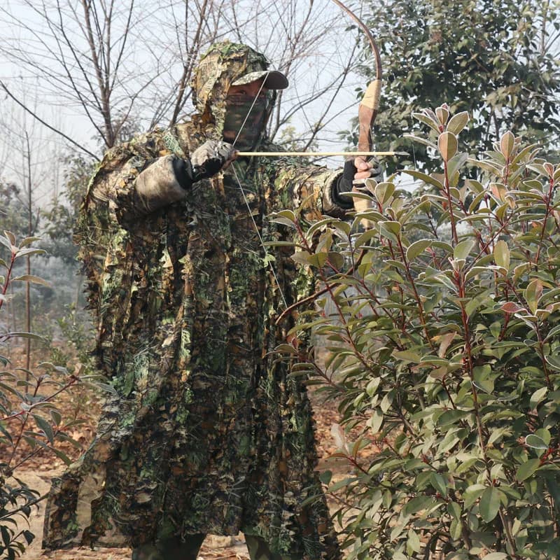 Cape camouflage érable 3D été - Tenue légère pêche estivale discrète