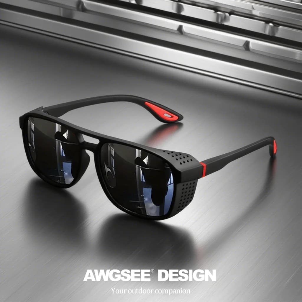 Lunettes de sport professionnelles polarisées - Protection UV400 et anti-vent pour cyclisme running
