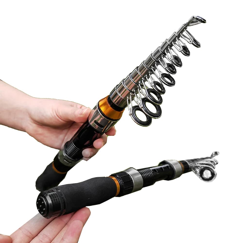 Canne télescopique JOSBY 2.3m 2.1m 1.5m mini voyage carbone feeder carp ultra courte portable