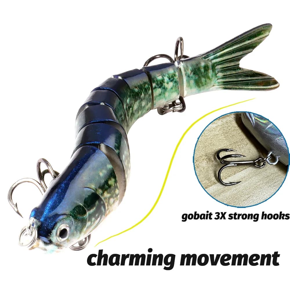 Leurre dur GOBAIT Swimbait multi-joints 11g 16g 27g pêche lent coulant pour carnassiers et carpes