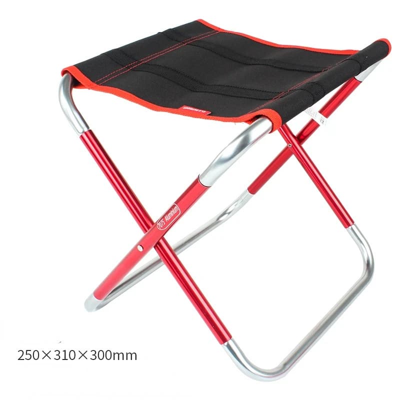 Tabouret pliant aluminium 7075 pour pêche, camping et randonnée - Chaise portable extérieure robuste