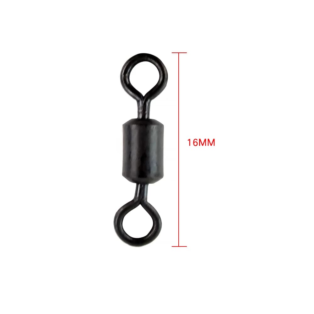 Émerillons roulants pêche carpe 20 pièces corps long haute vitesse snaps accessoires terminal matériel pêche