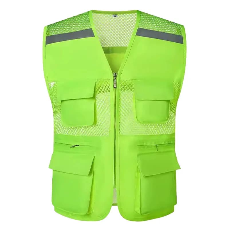 Veste de pêche grande taille sans manches multi-poches pour camping et sports outdoor été