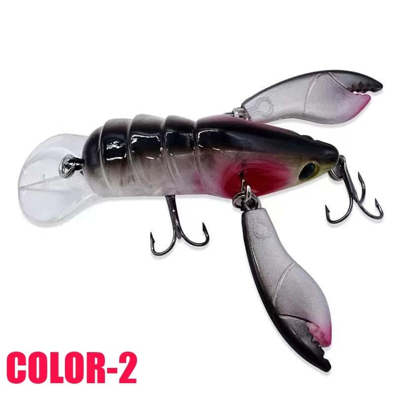 Leurre articulé craw premium avec hameçons aiguisés - appât réaliste pour plus de captures