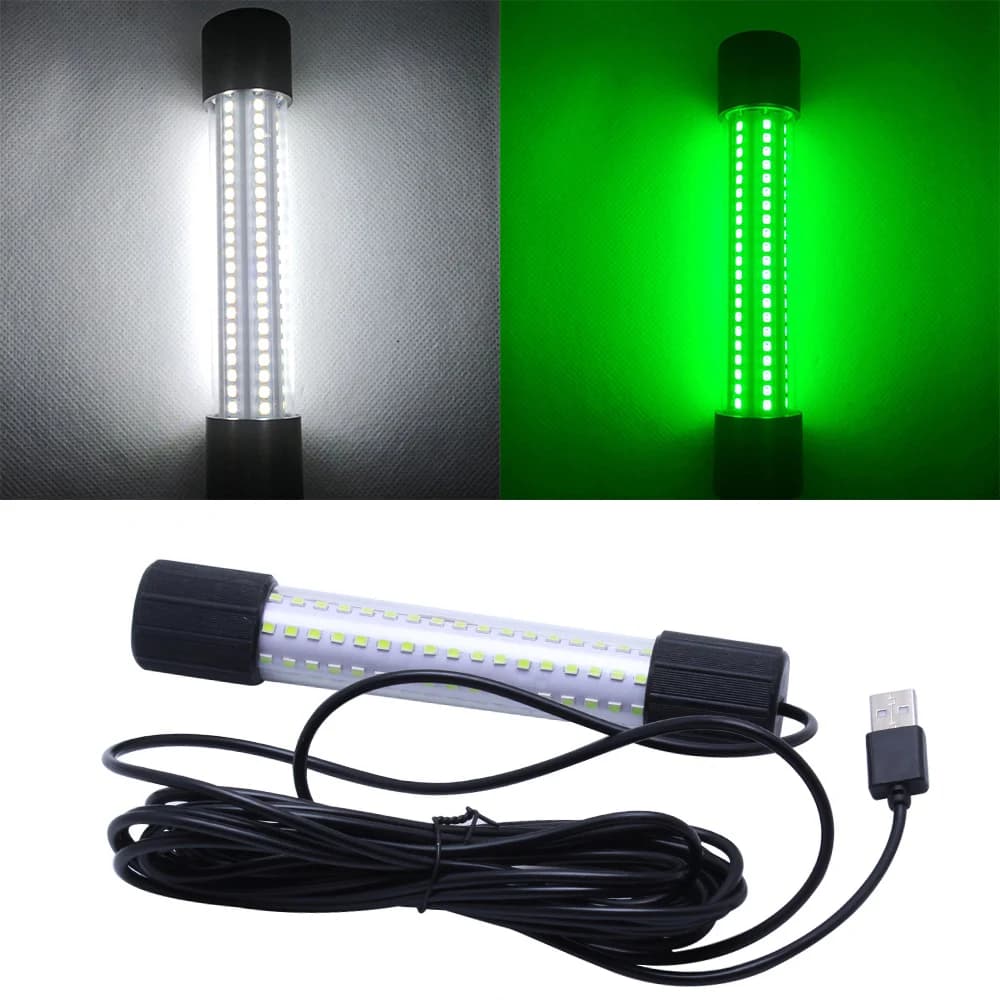 Lampe de pêche LED submersible USB - Éclairage nocturne multicolore haute luminosité - Pêche de nuit
