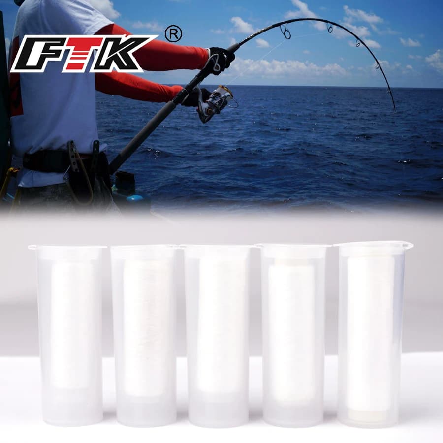 Fil de pêche invisible FTK 250m pour appâts mous – Ligne solide de fixation pour pêche en mer