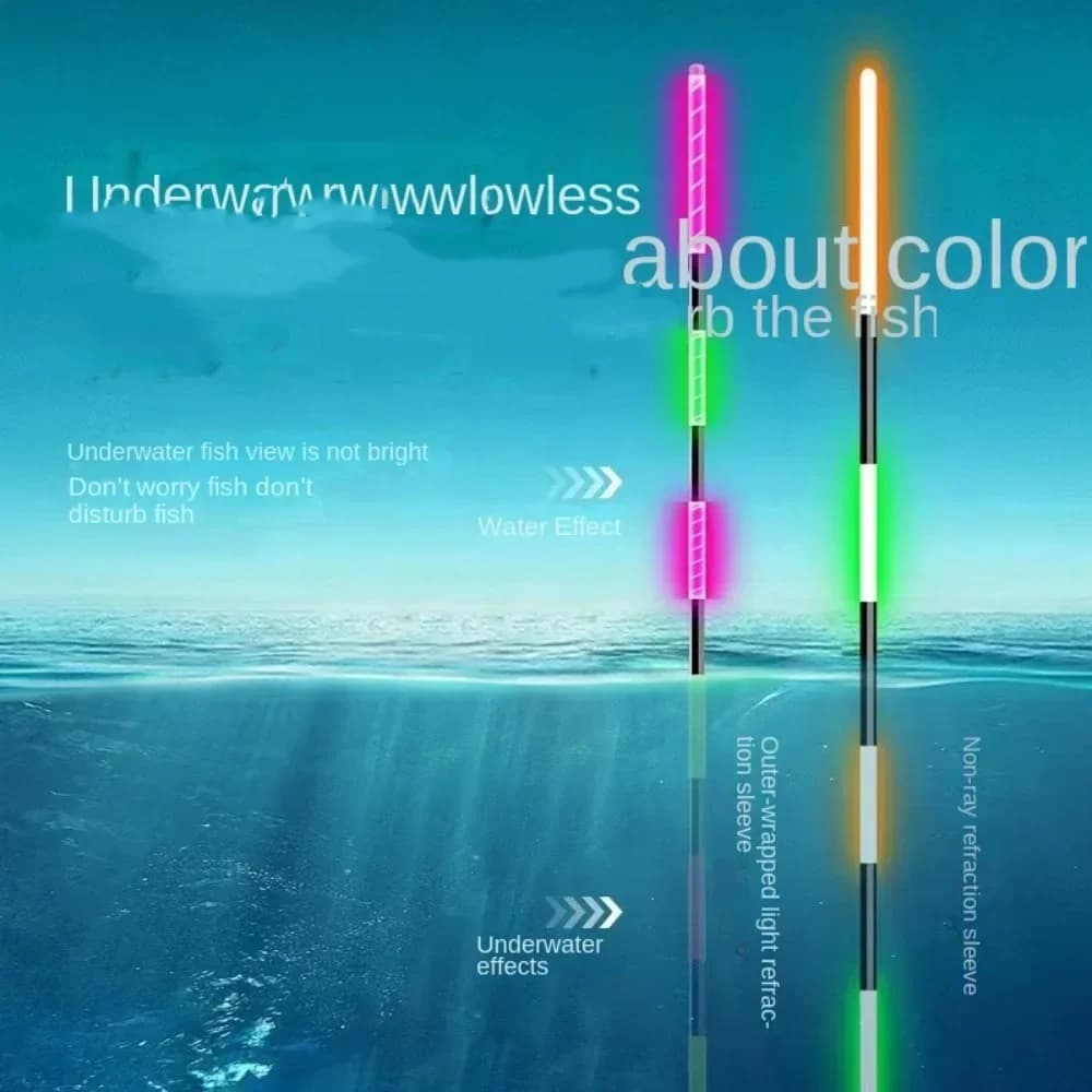 Bouchon de pêche électronique lumineux LED ultra sensible pour la pêche de nuit