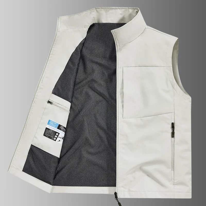 Gilet sans manches homme randonnée camping sport extérieur coupe-vent respirant multifonction pêche qualité premium