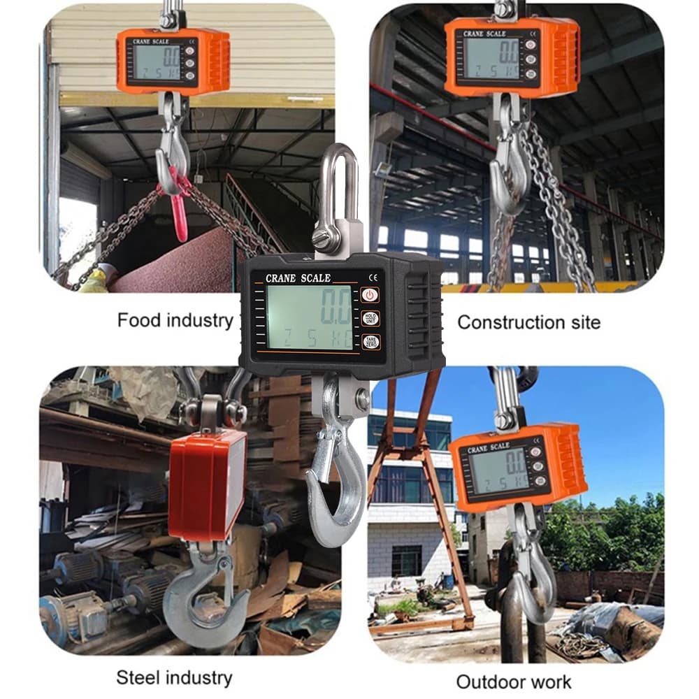 Balance gruau numérique industrielle 1000kg LCD - pesage lourd portable pour pêche commerciale et industrielle