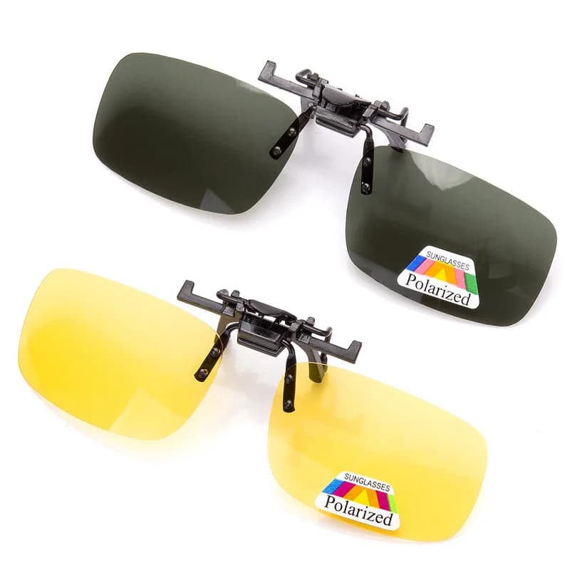 Clip solaire polarisé pour lunettes de myope - Conduite et pêche vision nocturne réglable