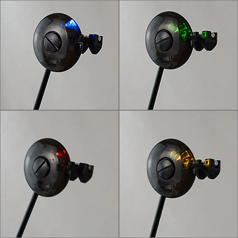 Indicateur de touche LED Hirisi Swingers Drop Off 4 couleurs pour pêche à la carpe - Matériel de pêche